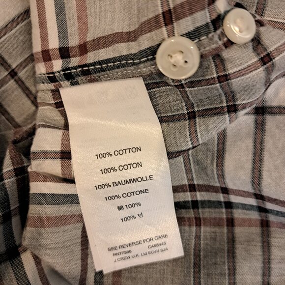 J. Crew Men's Medium 100% Cotton Slim Fit Long Sleeve Button Down Style #C8003 - Picture 7 of 14